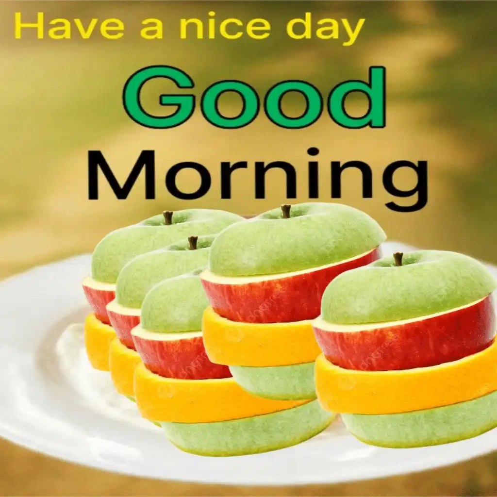 Good Morning hd image with Apple 