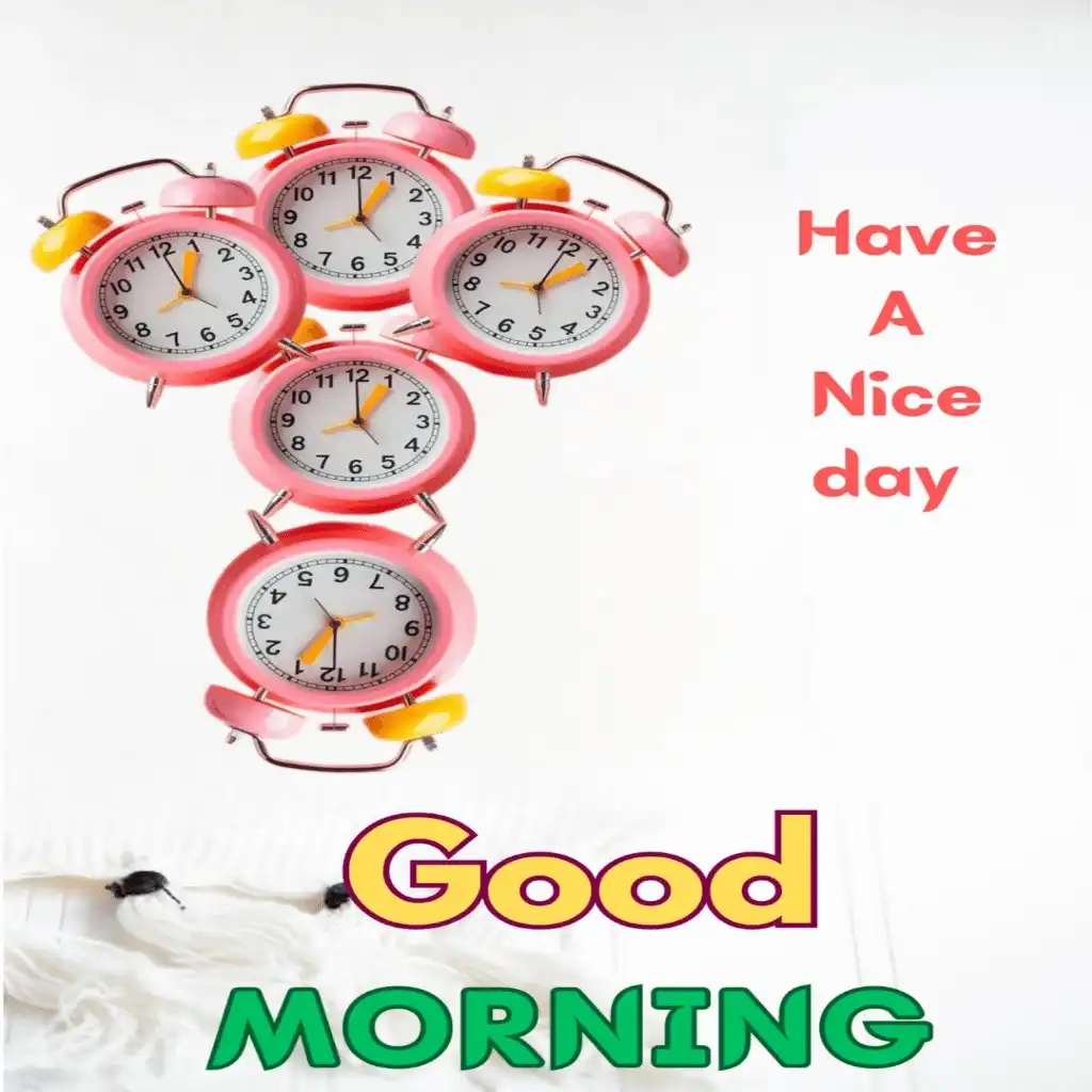 Good Morning hd image with Amazing clock 