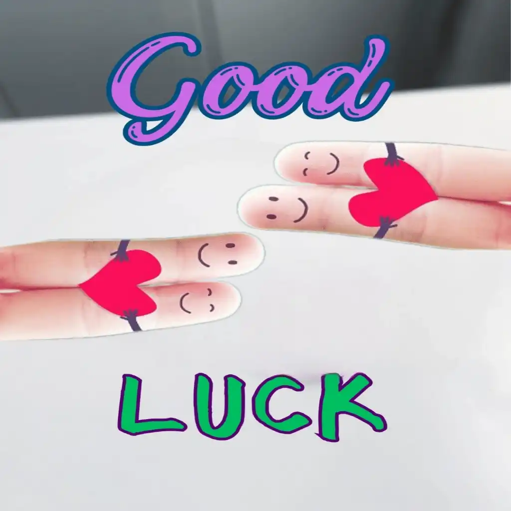 Good Luck hd image with quite heart shape 