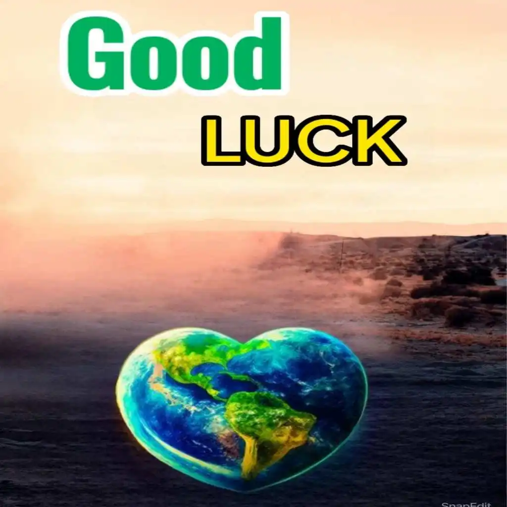 Good Luck hd image with heart shape 