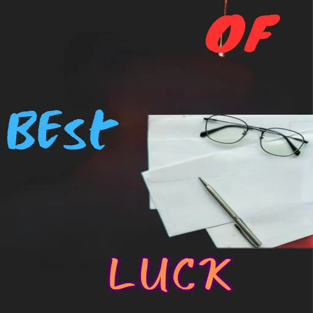 Good Luck hd image with paper