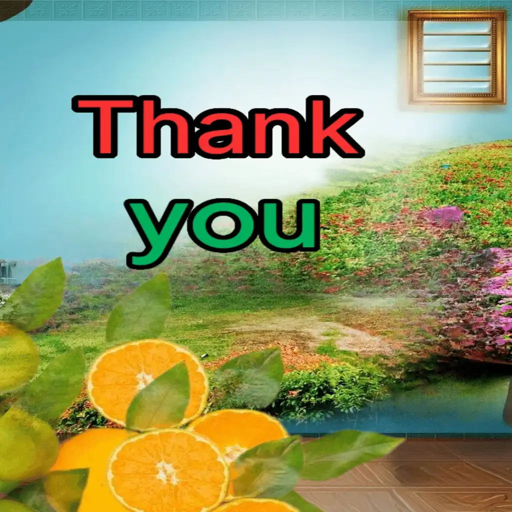 Thank you hd image with garden