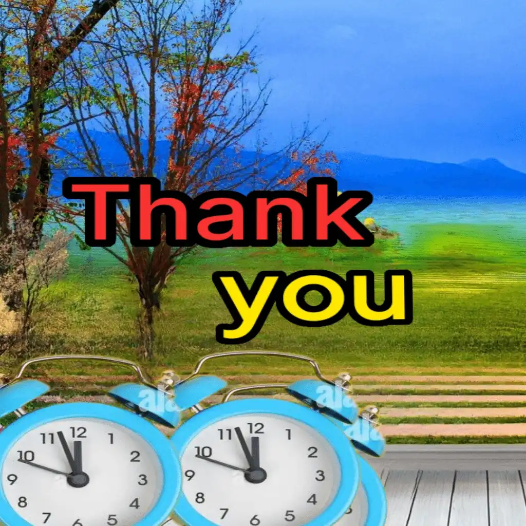 Thank you hd image with clocks