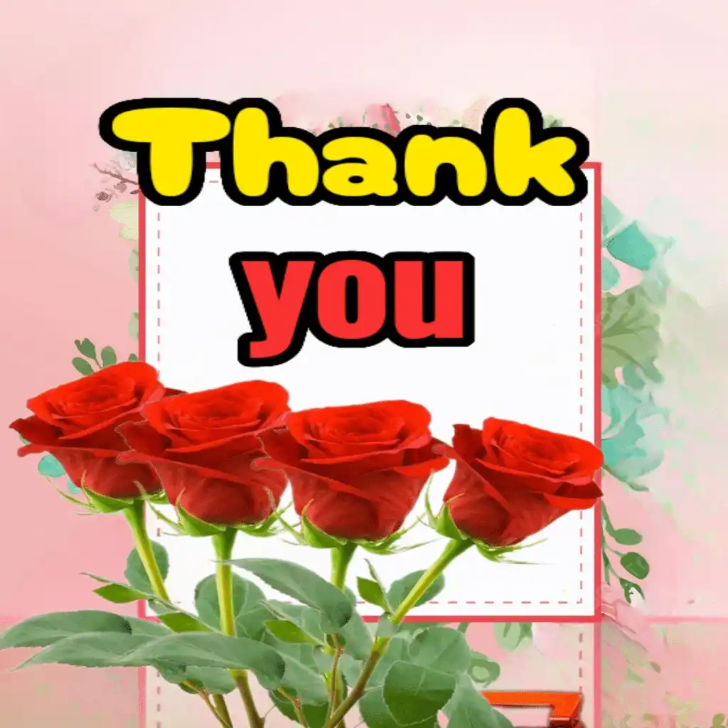 Thank you hd image with flowers 