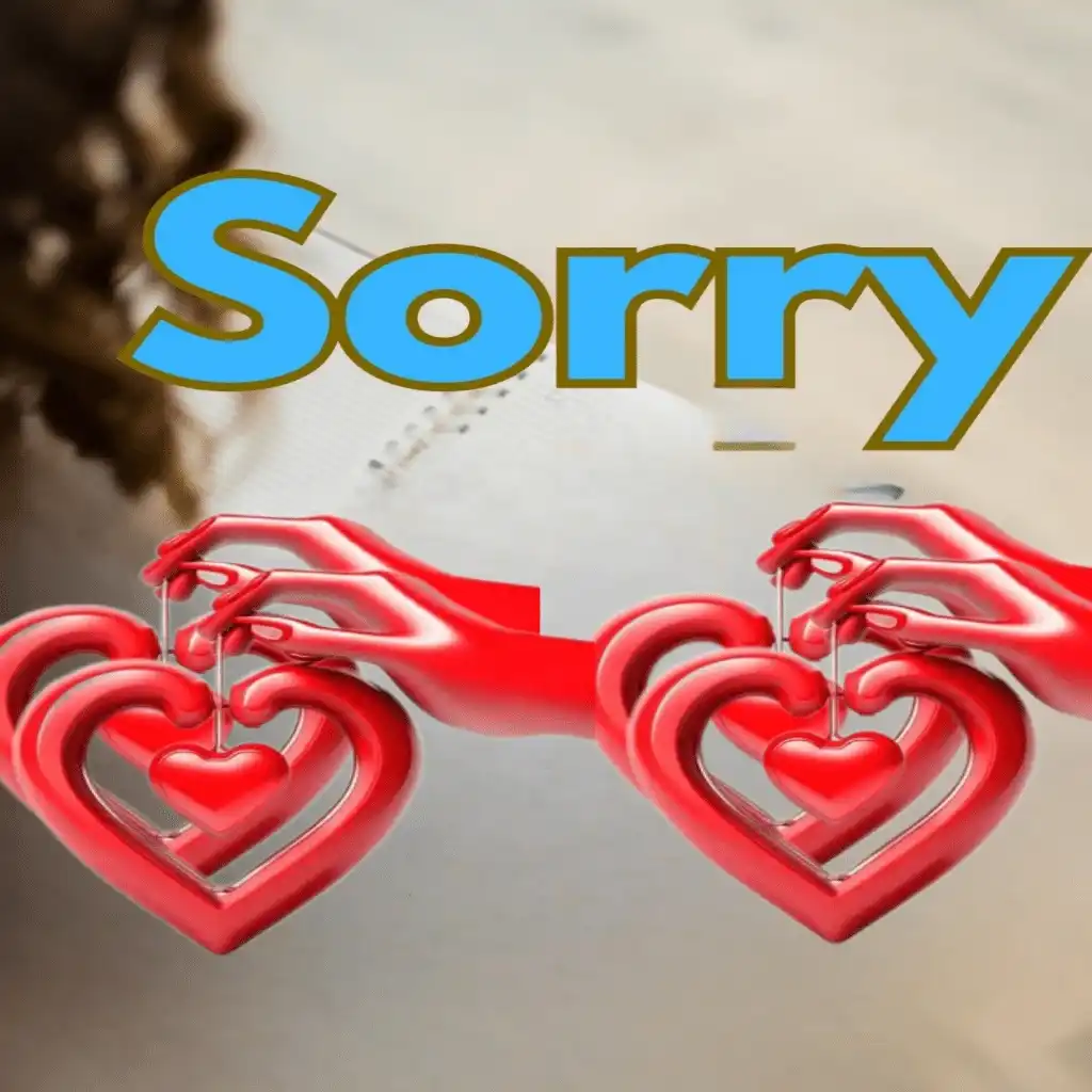 sorry hd image with Beautiful heart shape 