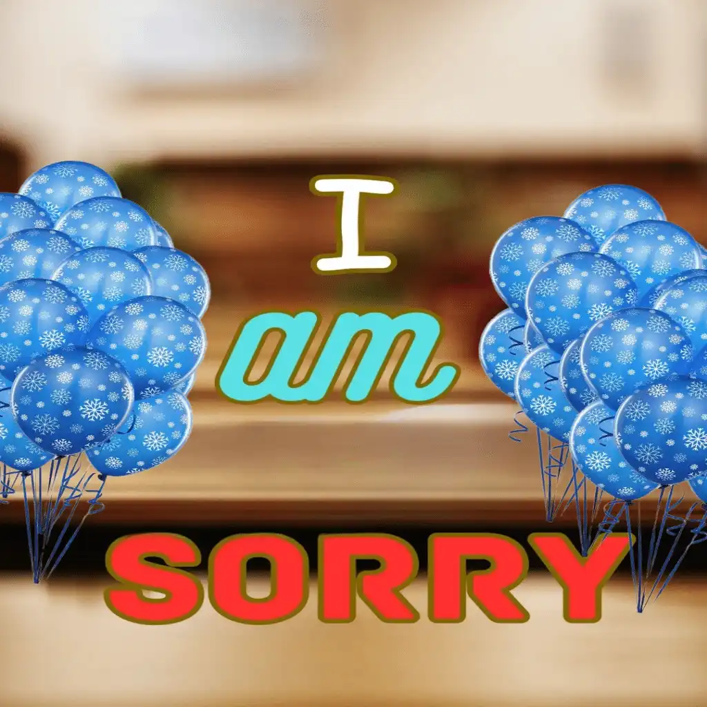 sorry hd image with balloons 