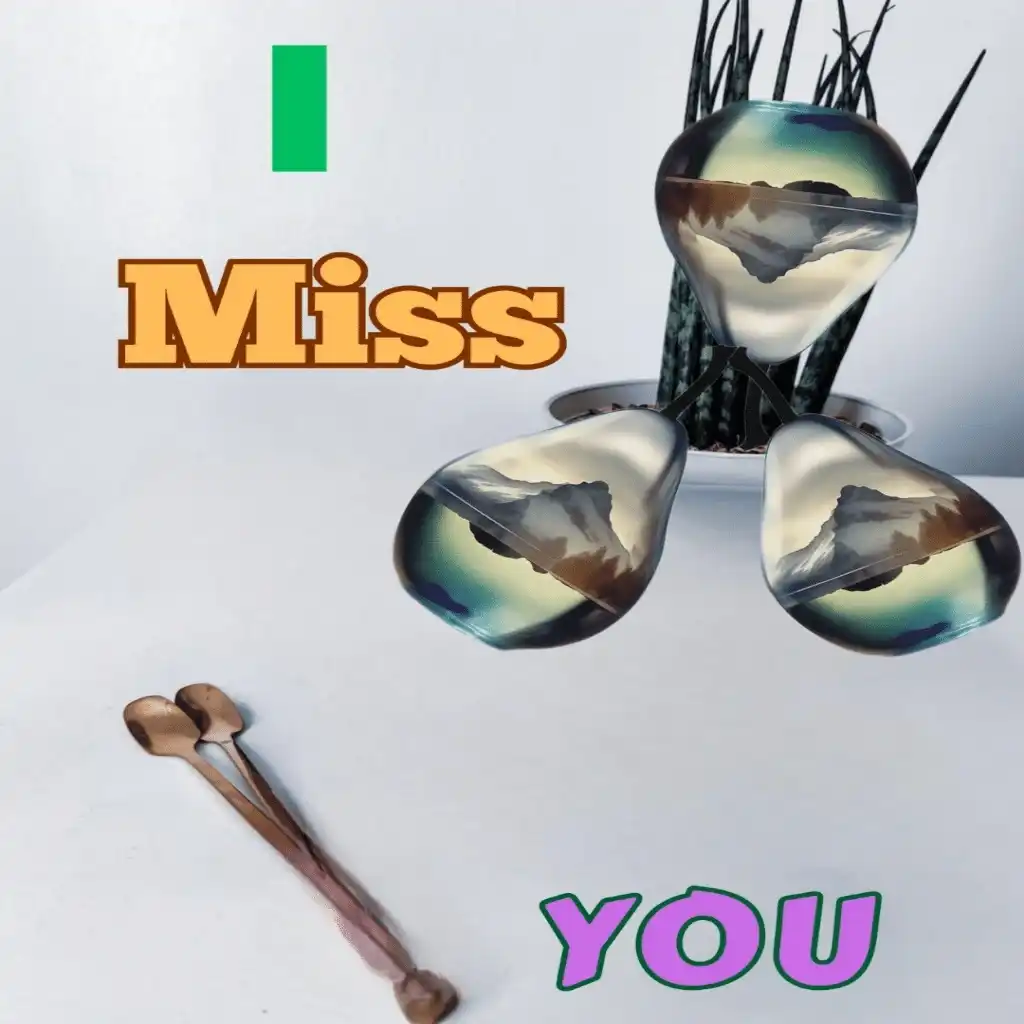 I MISS YOU hd image with lamps 