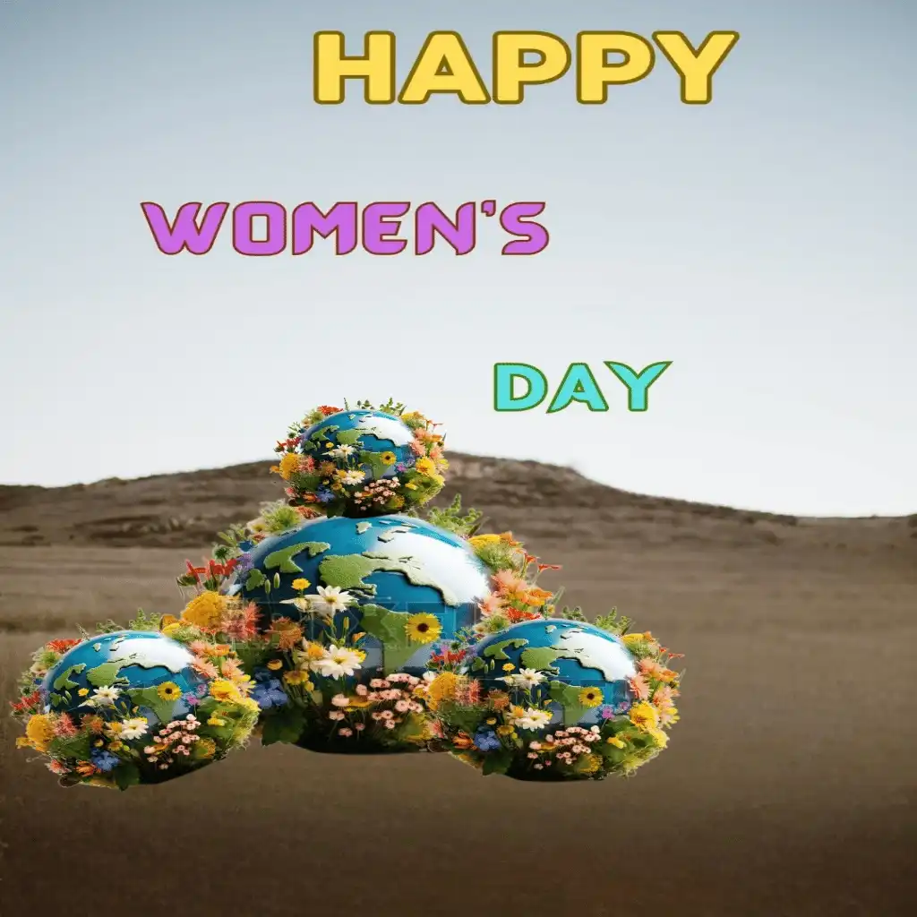 happy women's day hd image with mountain 