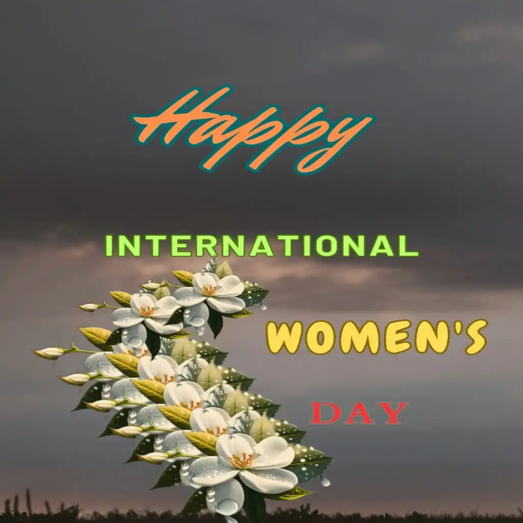 happy women's day hd image with flowers 