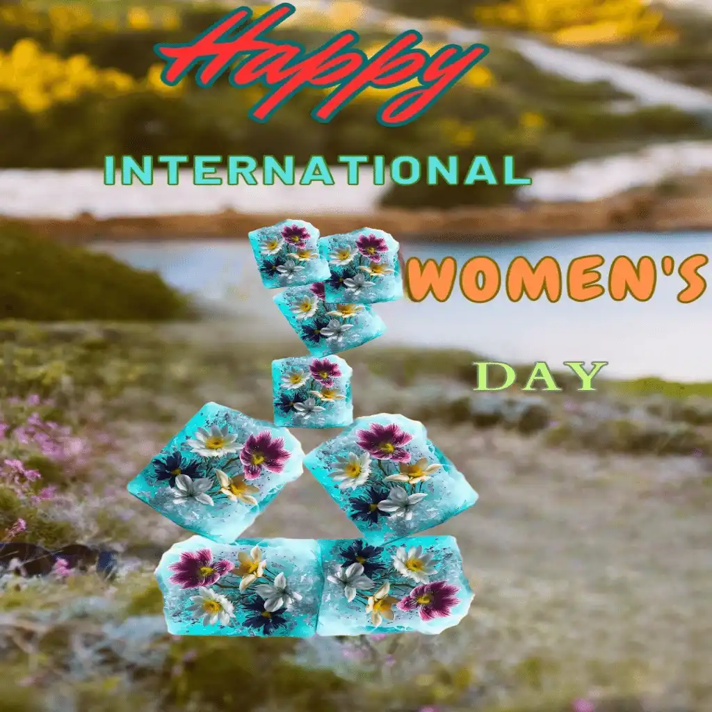 happy women's day hd image with river 