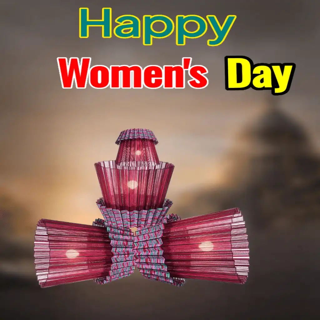  happy women's day hd image with lamps