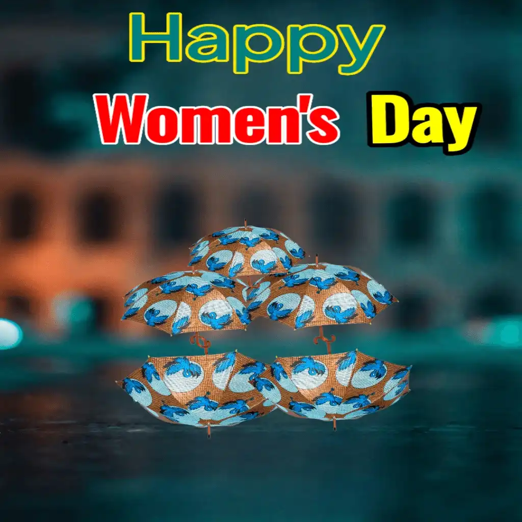 happy women's day hd image with round balloons 