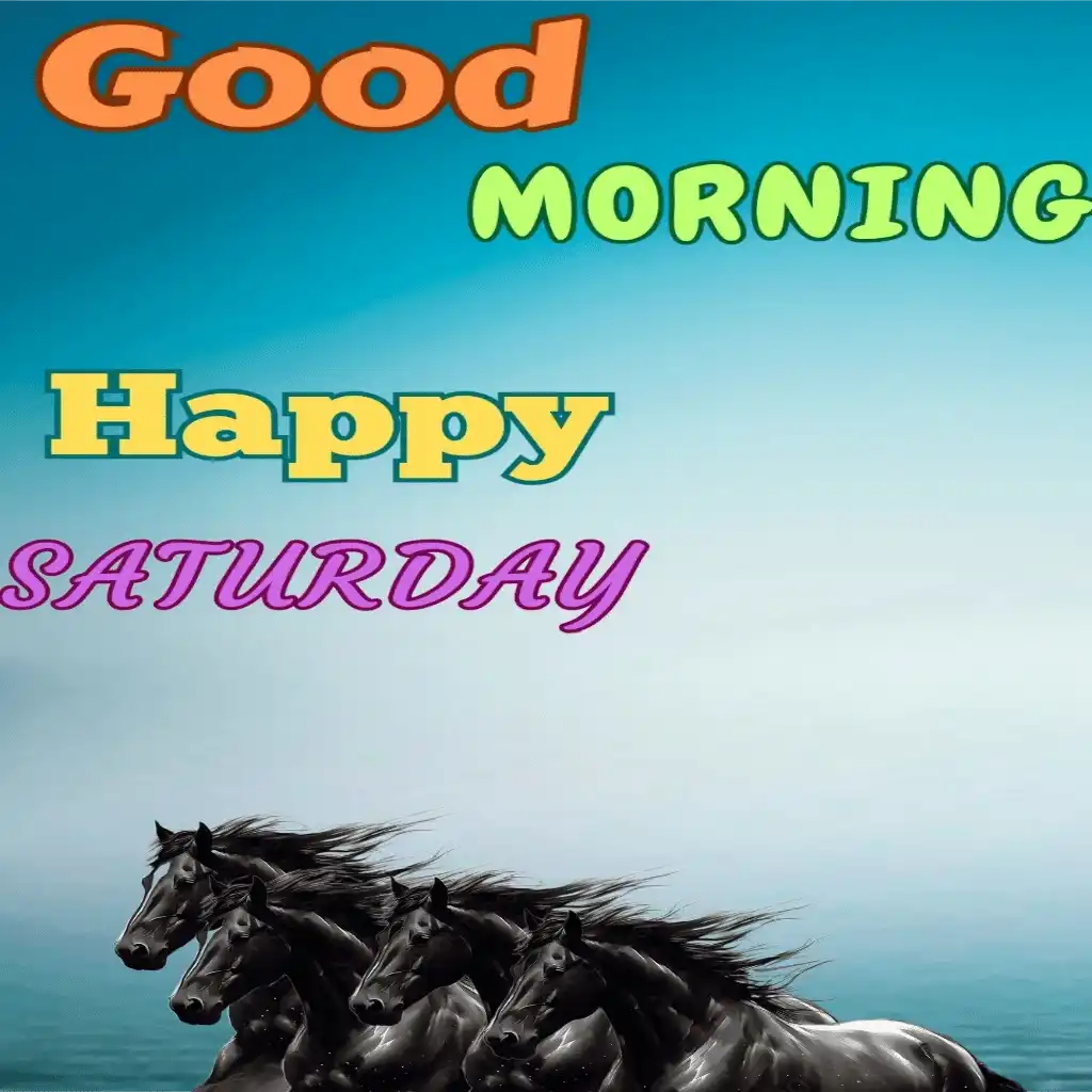 Happy Saturday hd image with horse