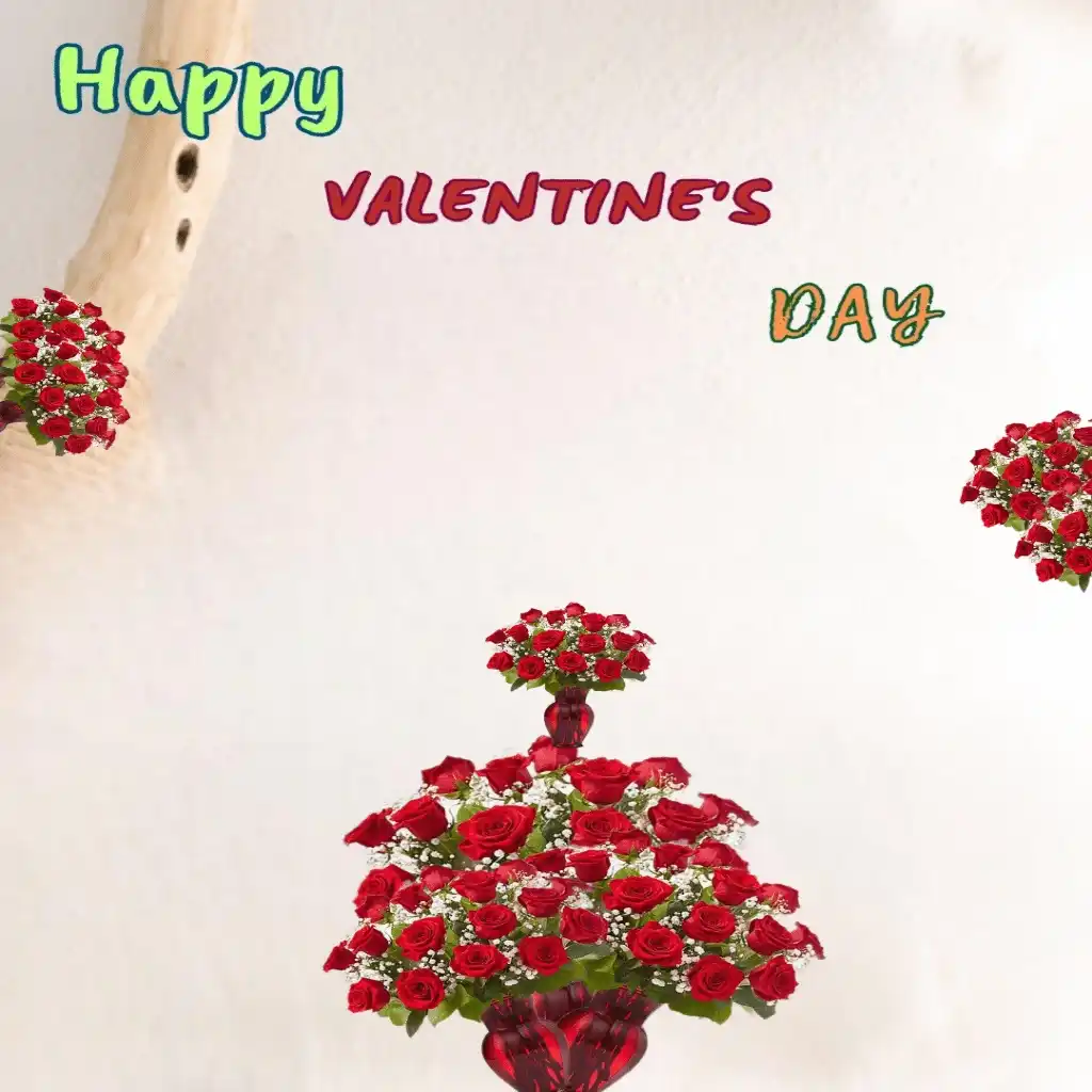 Happy valentine's day hd image with bouquets