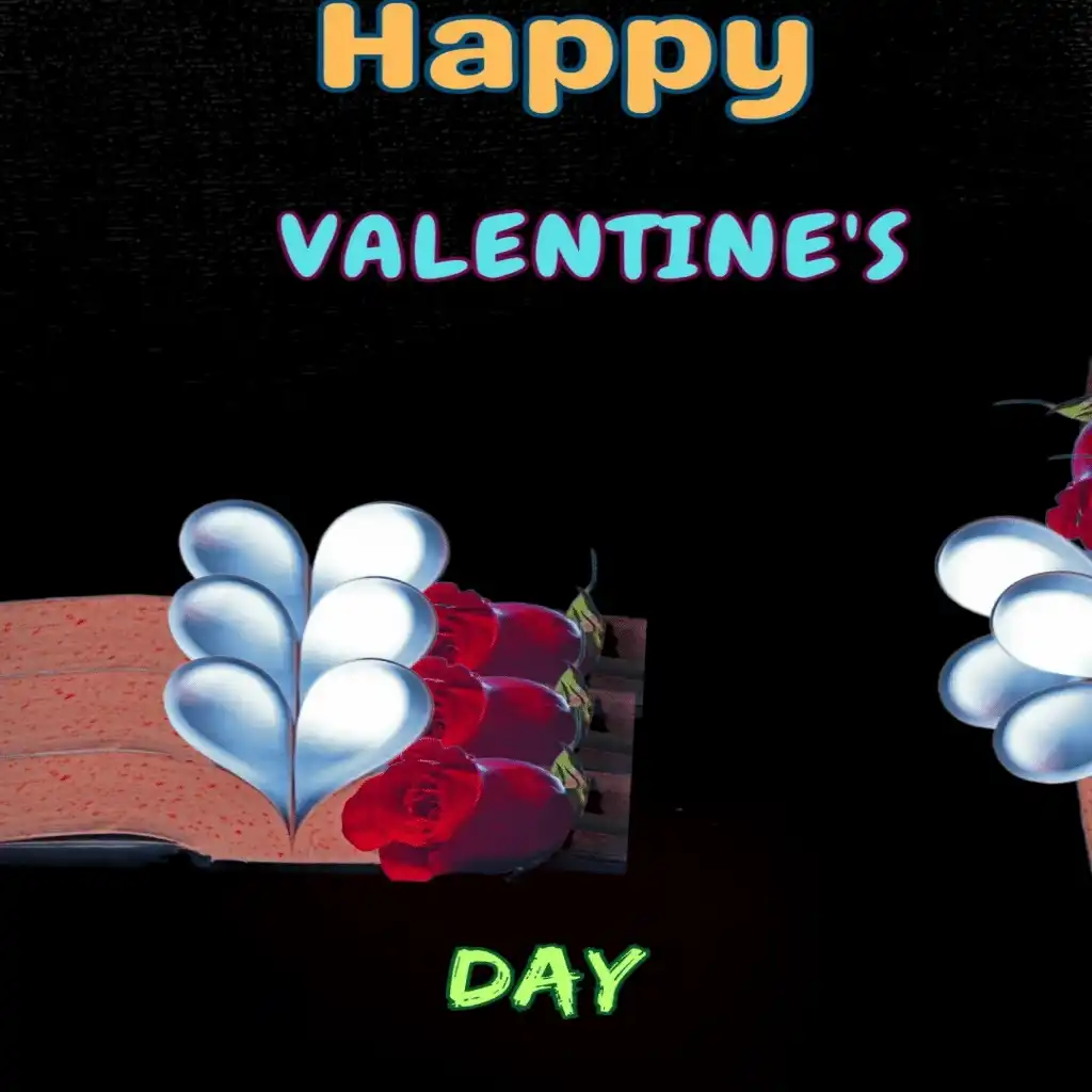 Happy valentine's day hd image with heart shape design 