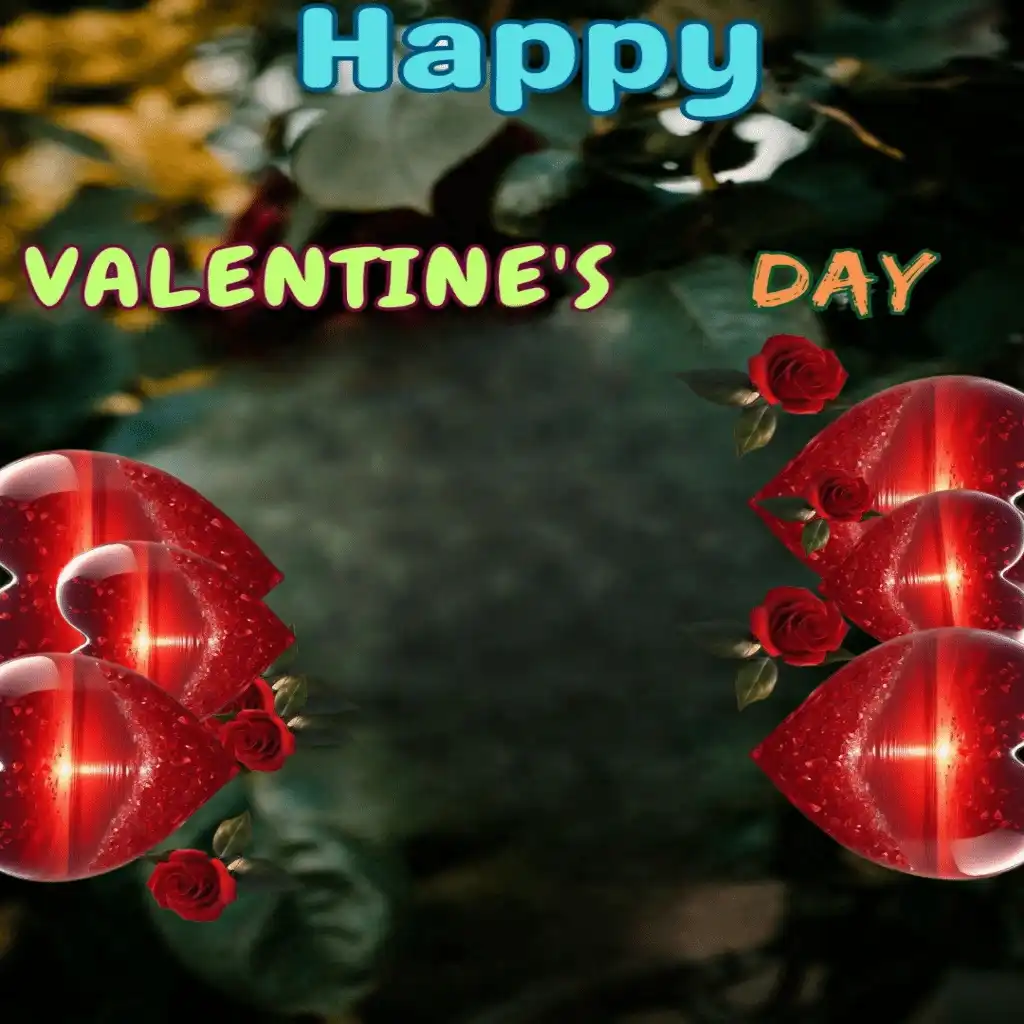 Happy valentine's day hd image with heart shape 