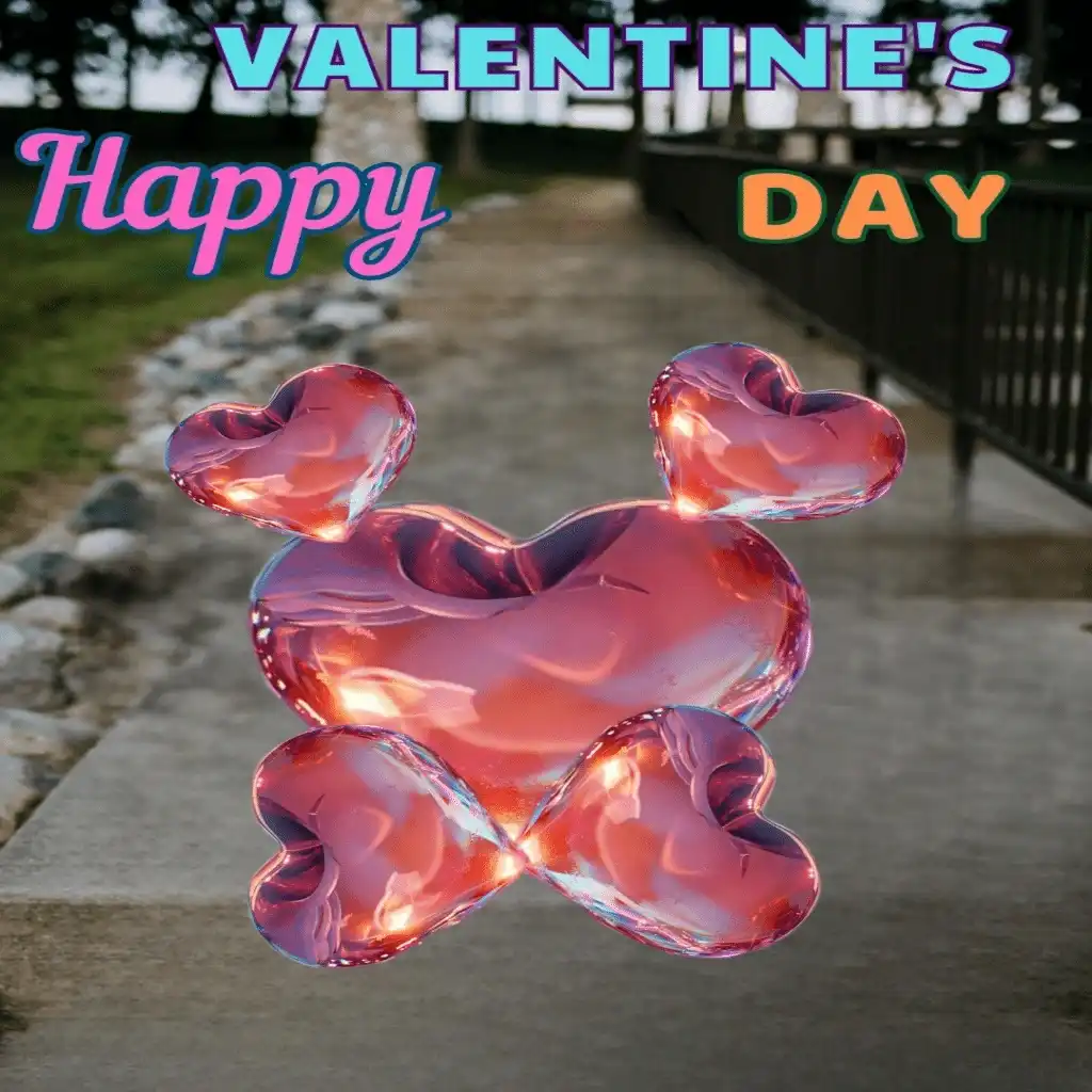 Happy valentine's day hd image with heart shape design 