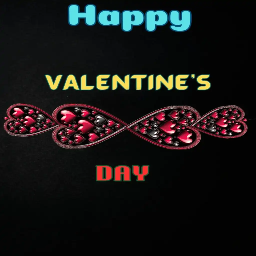 Happy valentine's day hd image with Amazing design heart shape 