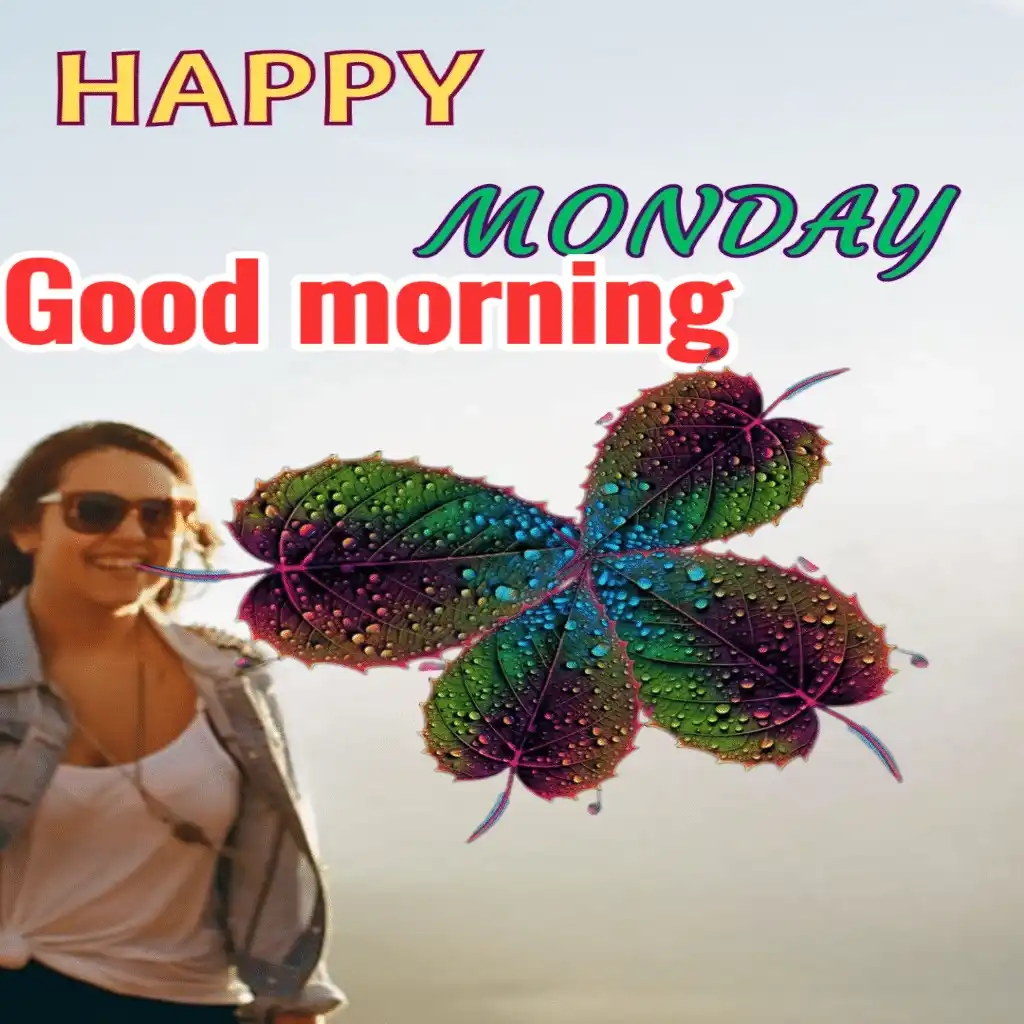 Happy Monday hd image with girl 