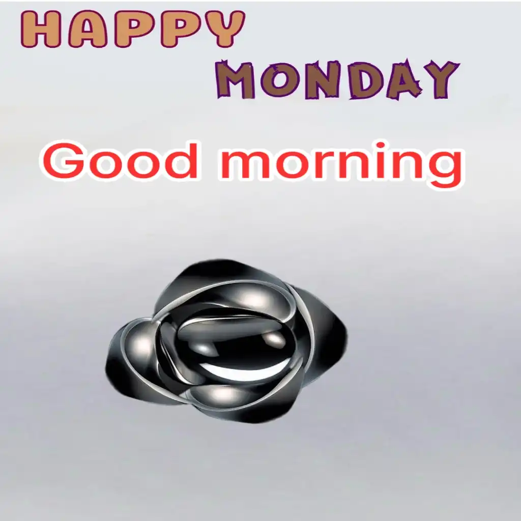 Happy Monday hd image with black design 