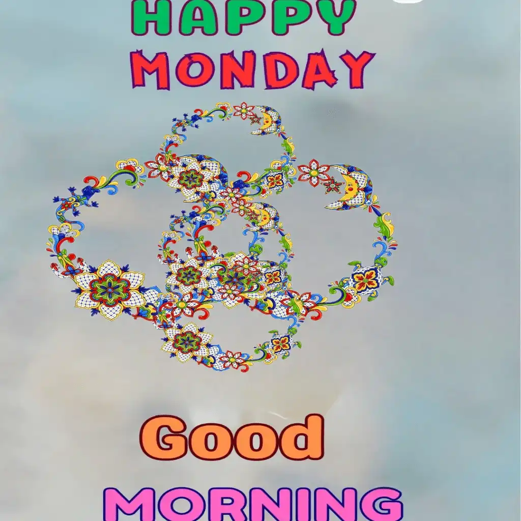 Happy Monday hd image with beautiful design 