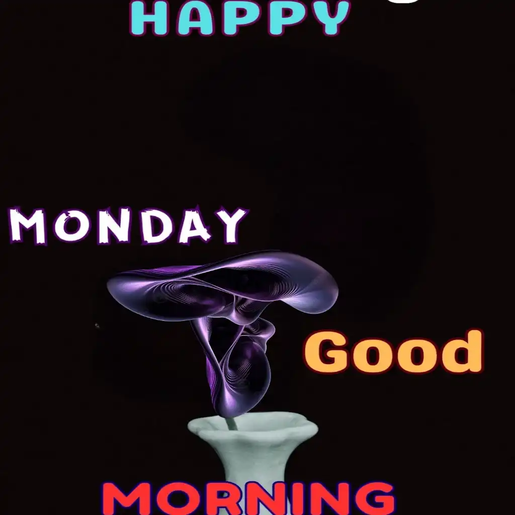 Happy Monday hd image with blue design 