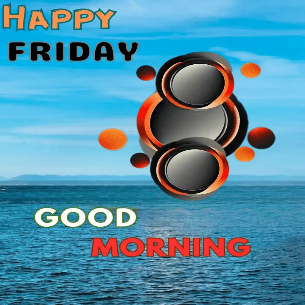 Happy Friday hd image with sea and blue sky