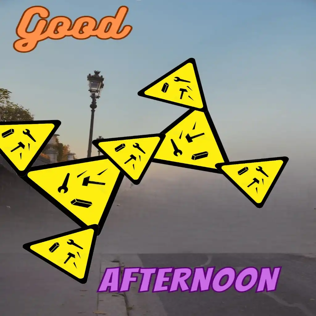 Good Afternoon hd image with yellow design 