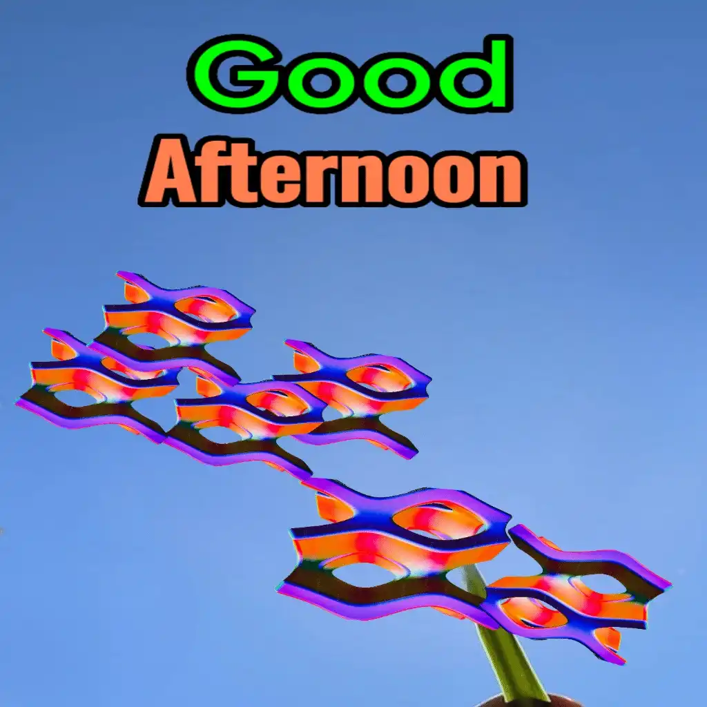 Good Afternoon hd image with unique design 