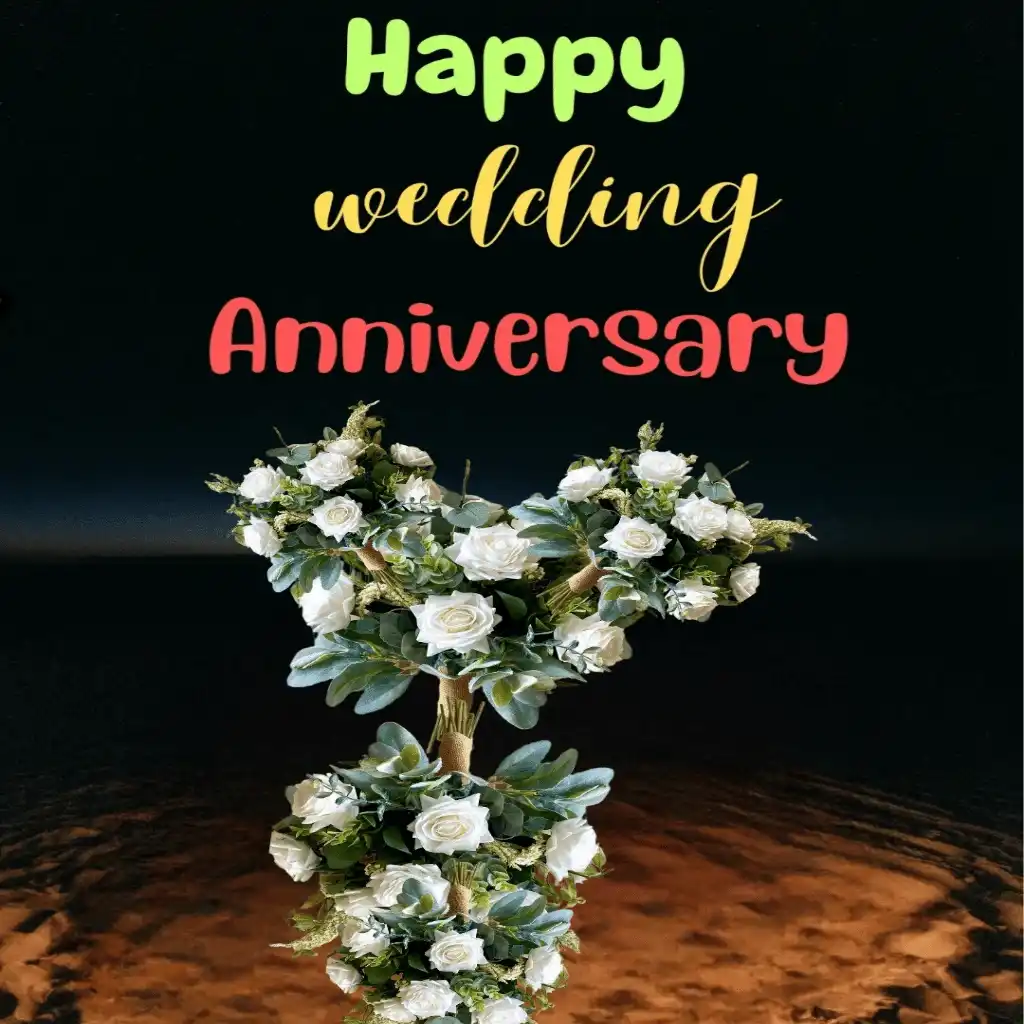 Good wedding anniversary hd image with Amazing bouquet 