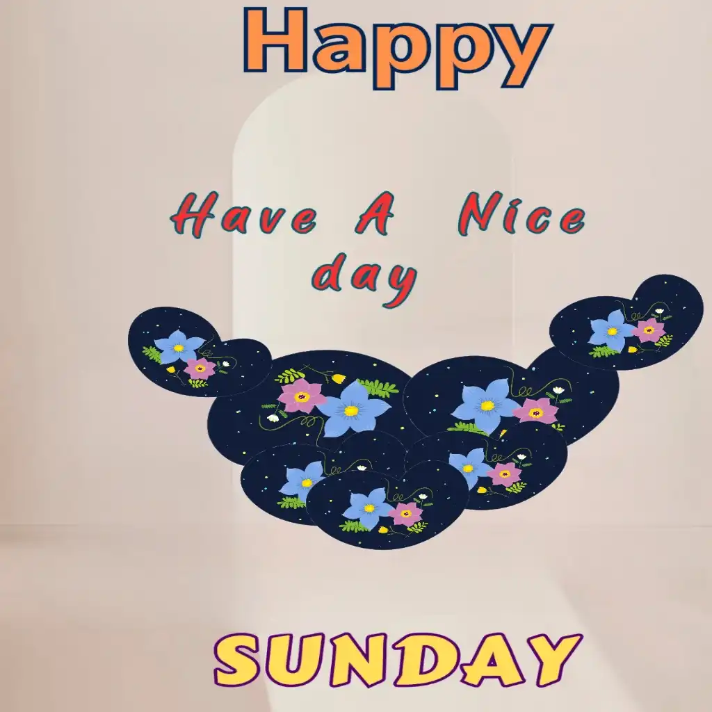 happy Sunday hd image with Amazing design 