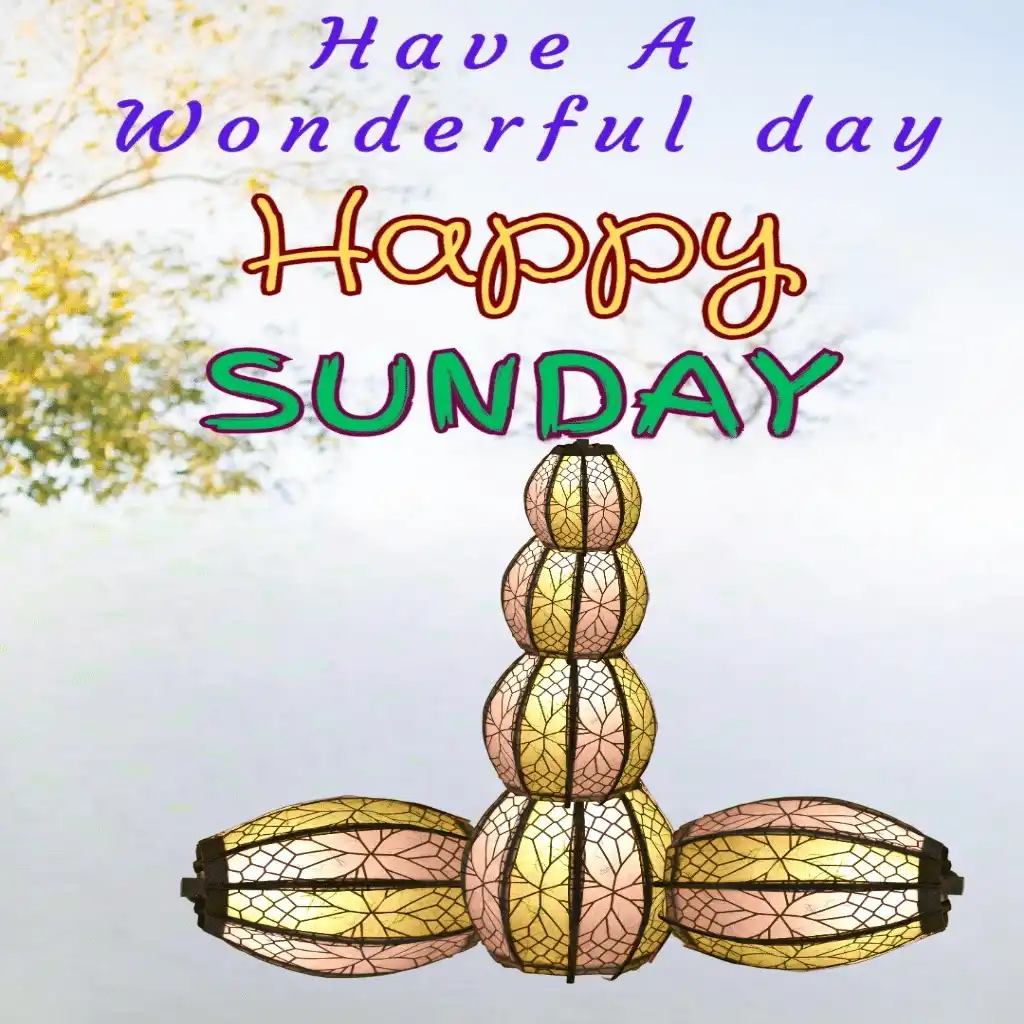 happy Sunday hd image with beautiful design 