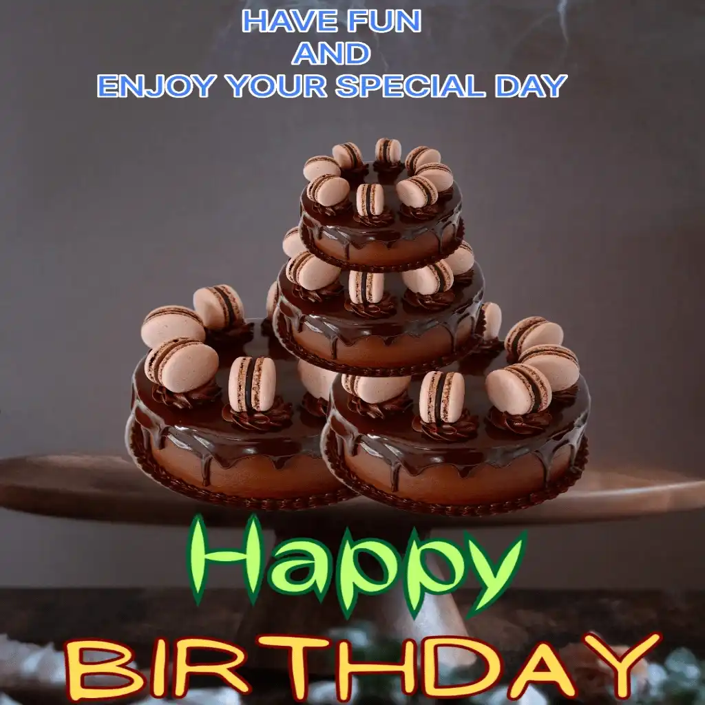 Happy birthday hd image with chocolate cake 