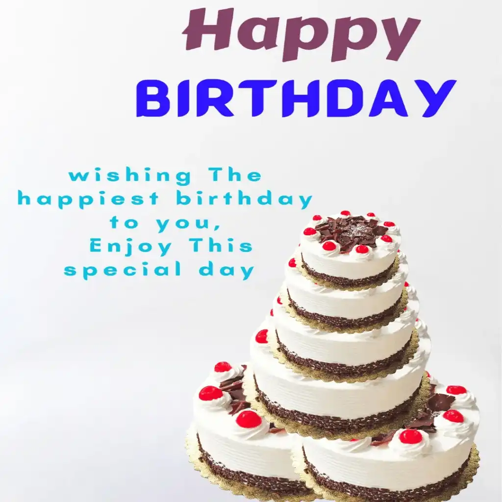 Happy birthday hd image with stoberry cake 