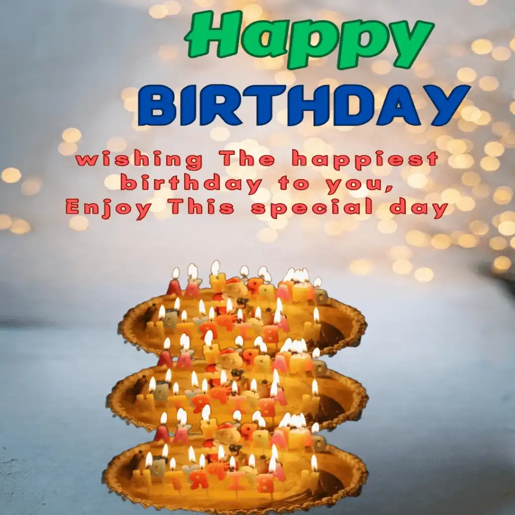 Happy birthday hd image with birthday wishe special lamps